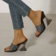 Chic / Beautiful Pool Blue Street Wear Summer Womens Sandals 2022 9 cm Stiletto Heels Crystal Open / Peep Toe Sandals High Heels
