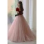 Elegant Burgundy Sequins Prom Dresses 2022 A-Line / Princess Scoop Neck Puffy Short Sleeve Backless Bow Sash Floor-Length / Long Formal Dresses