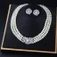 Élégant Blanche Perle Faux Diamant Mariage Colliers Boucles D'Oreilles Accessorize Bracelets 2023