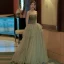 Modest / Simple Sage Green Prom Dresses 2022 A-Line / Princess Strapless Sleeveless Backless Floor-Length / Long Formal Dresses
