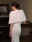 Vintage / Retro White Prom Suede Shawls 2025