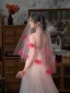 Fashion White Handmade  Appliques 1.5 m Tulle Wedding Veils 2025