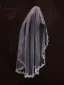 Modest / Simple White Lace Flower 1 m Tulle Wedding Veils 2025