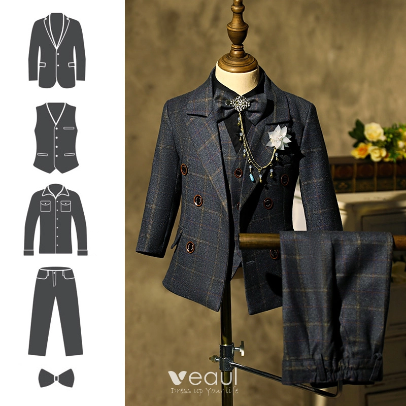 Chiffon feestjurk met lange mouwen - Blauw - Maat 40-64