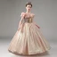 Sparkly Blushing Pink Glitter Sequins Birthday Flower Girl Dresses 2023 A-Line / Princess Ruffle Scoop Neck Short Sleeve Floor-Length / Long Flower Girl Dresses