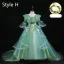 Flower Fairy Sage Green Appliques Lace Flower Birthday Flower Girl Dresses 2024 Ball Gown V-Neck Bell sleeves Court Train Flower Girl Dresses