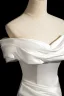 Chic / Belle Blanche Fendue devant Robe De Bal 2024 Trompette / Sirène Bustier Sans Manches Dos Nu Train De Balayage Promo Robe De Ceremonie
