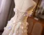 Flower Fairy Bling Bling Champagne Sequins Appliques Prom Dresses 2025 A-Line / Princess Strapless Sleeveless Backless Floor-Length / Long Formal Dresses