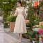 Modest / Simple Sage Green Bridesmaid Dresses 2023 A-Line / Princess Short Sleeve Backless Tea-length Bridesmaid Dresses