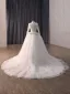 High-end Elegant White Handmade  Beading Pearl Sequins Appliques Lace Flower Wedding Dresses 2026 Trumpet / Mermaid High Neck Long Sleeve