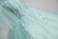 Elegant Mint Green Beading Pearl Sequins Cascading Ruffles Prom Dresses 2023 Ball Gown Off-The-Shoulder Short Sleeve Backless Floor-Length / Long Prom Formal Dresses