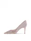 Glittrande Champagne Läder Paljetter Brudskor 2026 6 cm Stilettklackar Spetsiga Bröllop Pumps