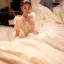 Luxury / Gorgeous Charming Beading Rhinestone Sequins White Wedding Dresses 2023 Ball Gown Scoop Neck Short Sleeve Backless Bow Royal Train Wedding