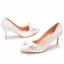 Chic / Belle Blanche Noeud Promo Escarpins 2022 7 cm Talons Aiguilles À Bout Pointu Escarpins Talons Hauts