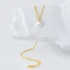 Eleganta Guld Pärla Saterling Silver Halsband Tillbehör 2023