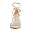 Roman Sexy Beige Evening Party Womens Sandals 2022 7 cm Wedges Ankle Strap Open / Peep Toe Sandals