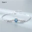 Charming Sky Blue Crystal Sterling Silver Evening Party Necklaces Bracelets 2023 Accessories