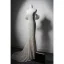 Simple Blanche Perle Dentelle Fleur Légère Robe De Mariée 2024 Trompette / Sirène De l'épaule Manches Courtes Dos Nu Train De Balayage Mariage