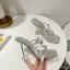 Sparkly Charming Silver Summer Rhinestone Womens Sandals 2022 Evening Party 11 cm Stiletto Heels Open / Peep Toe Sandals High Heels