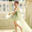 Dreamy Sage Green Beading Pearl Appliques Birthday Short Flower Girl Dresses 2026 Ball Gown Square Neckline Sleeveless Backless Tulle