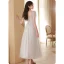 Modest / Simple Sequins Bridesmaid Dresses 2022 A-Line / Princess Short Sleeve Backless Floor-Length / Long Bridesmaid Wedding Party Dresses