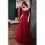 Chic / Beautiful Champagne Beading Sequins Prom Dresses 2024 A-Line / Princess Scoop Neck Short Sleeve Backless Floor-Length / Long Prom Formal Dresses