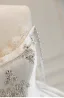 Amazing / Unique Crystal Ivory Satin Wedding Dresses 2025 A-Line / Princess U-Neck Beading Crossed Straps Sweep Train Sleeveless