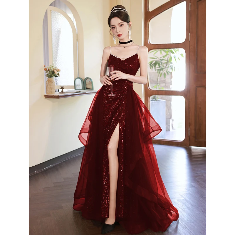 burgundy trumpet dress Marbelle Blue Satin Mini Dress main image 0
