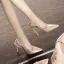 Mode Nude Afton Lackläder Damskor 2026 10 cm Stilettklackar Spetsiga Högklackade