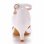 Chic / Belle Blanche Faux Diamant Chaussure De Mariée 2023 Bride Cheville 5 cm Talons Aiguilles À Bout Pointu Mariage Sandales Talons Hauts