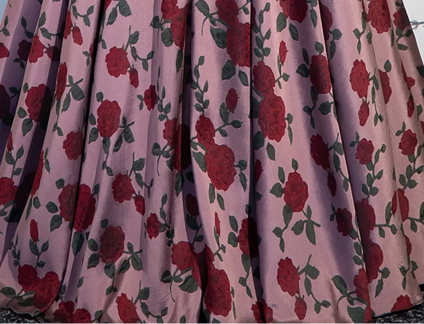 Vintage / Retro Dark Green Printing Prom Dresses 2024 Ball Gown Square Neckline Bow Sash Short Sleeve Backless Floor-Length / Long Prom Formal Dresses