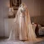 Luxury / Gorgeous Champagne Sequins Rhinestone Corset Evening Dresses 2026 Trumpet / Mermaid Strapless Sleeveless Backless With Cloak Floor-Length / Long Evening Party Formal Dresses