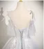 Charmant Blanche Perlage Paillettes Robe De Bal 2025 Robe Boule Bretelles Spaghetti Sans Manches Dos Nu Longue Robe De Ceremonie