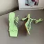 Street Wear Roman Sage Green Womens Sandals 2022 Ankle Strap 8 cm Stiletto Heels Open / Peep Toe Sandals High Heels