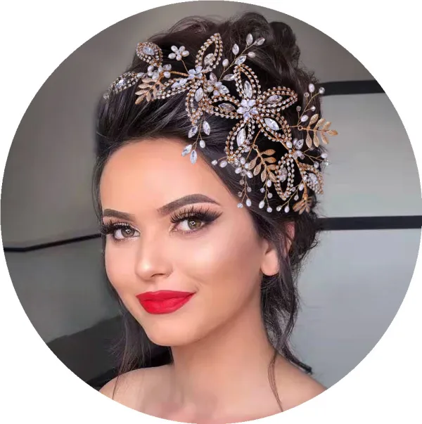 Fashion Silver Handmade  Pearl Rhinestone Alloy Bridal Hair Accessories 2023