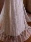 Charmant Blanche Perlage Paillettes Robe De Soirée 2024 Trompette / Sirène De l'épaule Sans Manches Dos Nu Noeud Longue Soirée Robe De Ceremonie