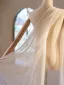 Modest / Simple White Handmade  Tulle shawl Jackets & wraps 2024