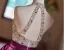 Fashion Fuchsia Beading Rhinestone Sequins Satin Prom Dresses 2024 A-Line / Princess V-Neck Sleeveless Backless Floor-Length / Long Prom Formal Dresses