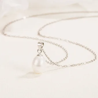 Vintage Retro White Pearl Sterling Silver Necklaces Accessories 2023