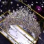 Charmant Bling Bling Fait main Multi-Couleurs Faux Diamant Alliage Accessoire Cheveux Mariage 2023 Mariage