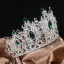 Baroque Vert Faux Diamant Accessoire Cheveux Mariage 2024 Alliage Mariage Accessorize