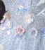 Bling Bling Sky Blue Beading Appliques Sequins Prom Dresses 2025 Ball Gown Off-The-Shoulder Sleeveless Backless Floor-Length / Long Formal Dresses