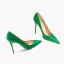Schöne Grün Abend Pumps 2023 Lackleder 10 cm Stilettos Spitzschuh Pumps Hochhackige