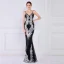 Charmant Doré Paillettes Robe De Soirée 2022 Trompette / Sirène Bretelles Spaghetti Sans Manches Dos Nu Longue Soirée Robe De Ceremonie