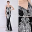 Charmant Doré Paillettes Robe De Soirée 2022 Trompette / Sirène Bretelles Spaghetti Sans Manches Dos Nu Longue Soirée Robe De Ceremonie