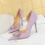 Sexy Black Evening Party Rhinestone Womens Shoes High Heels 2023 10 cm Stiletto Heels Satin Pointed Toe Womens Shoes
