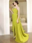 Chic / Beautiful Lime Green Evening Dresses Jumpsuit 2022 Crossed Straps A-Line / Princess Sleeveless Strapless Backless Sweep Train Evening Party