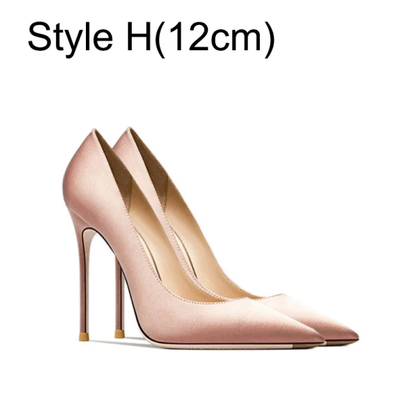 Chic / Beautiful Black Satin Office OL Pumps 2024 12 cm Stiletto Heels Pointed Toe Pumps High Heels