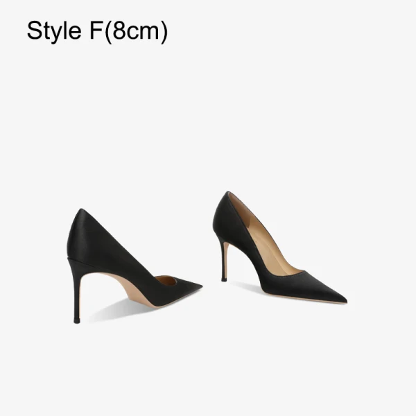 Modest / Simple Royal Blue Satin Prom Pumps 2023 12 cm Stiletto Heels Pointed Toe Pumps High Heels