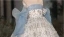 Chic / Beautiful Sky Blue Beading Birthday Flower Girl Dresses 2024 Ball Gown Strapless Sleeveless Bow Backless Floor-Length / Long